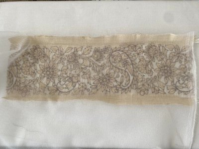 画像1: インド刺繍リボンで作るチビぷっくりがま口 キット（さくら）