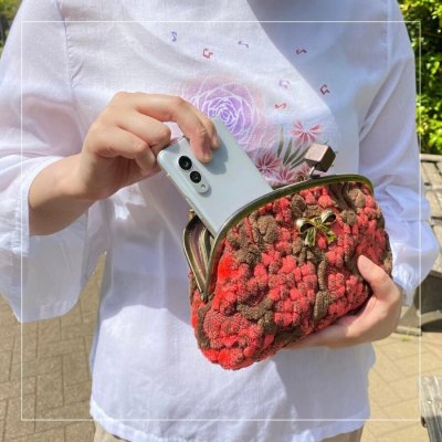 画像3: ３割引きセール中【型紙＆レシピ付き口金】20.4cm親子がま口（カン碁石AG）