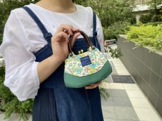 画像7: ３割引きセール中【型紙＆レシピ付き口金】12cmあおりがま口ポーチ（碁石AG） (7)