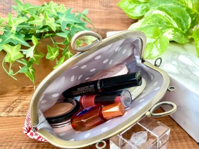 画像3: ３割引きセール中【型紙＆レシピ付き口金】 15ｃｍ版タック＆ヨークがま口 （カン押口ＡＧ）