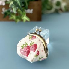 画像2: ３割引きセール中【型紙＆レシピ付き口金】チビぷっくりがま口 （丸ＡＧ） (2)
