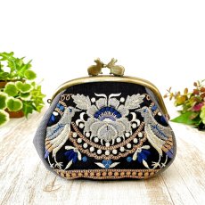 画像3: ３割引きセール中【型紙＆レシピ付き口金】12.5cm 版マチ別布がま口（碁石AG） (3)