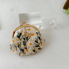 画像3: 【型紙＆レシピ付き口金】10cmぺったんこがま口 （口金・金） (3)