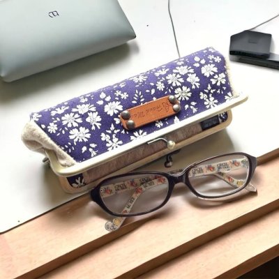 画像2: 【型紙＆レシピ付き口金】 眼鏡ケース（ぺンケース）がま口 （碁石AG）