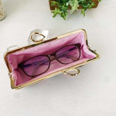 画像6: 送料無料【動画付！初めてさんの縫うがま口キット】クリスマス限定インド刺繍リボンペンケース（ピンク） (6)