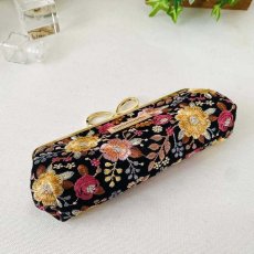 画像4: 送料無料【動画付！初めてさんの縫うがま口キット】クリスマス限定インド刺繍リボンペンケース（ピンク） (4)