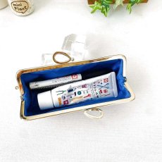 画像7: 送料無料【動画付！初めてさんの縫うがま口キット】クリスマス限定インド刺繍リボンペンケース（ブルー） (7)